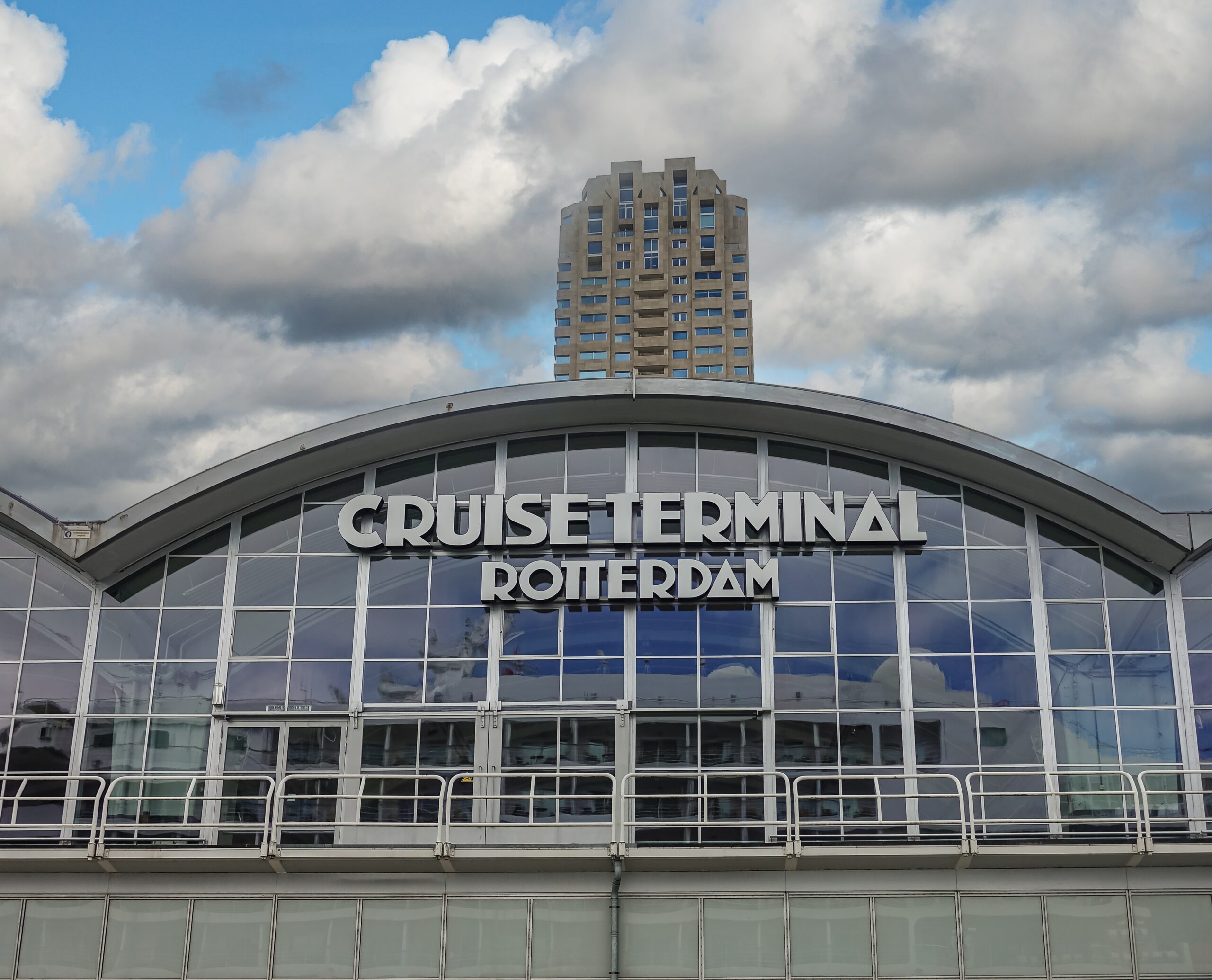 Rotterdam,,Netherlands,-,July,11,,2022:,Closeup,Of,Gray-and-glass,Cruise